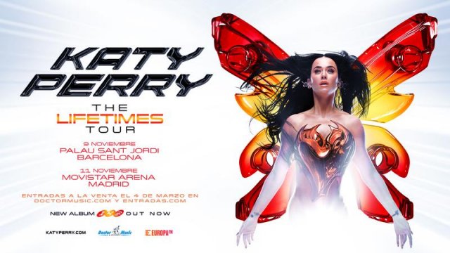 Katy Perry regresa a España con su nueva gira "The Lifetimes Tour" en 2025
