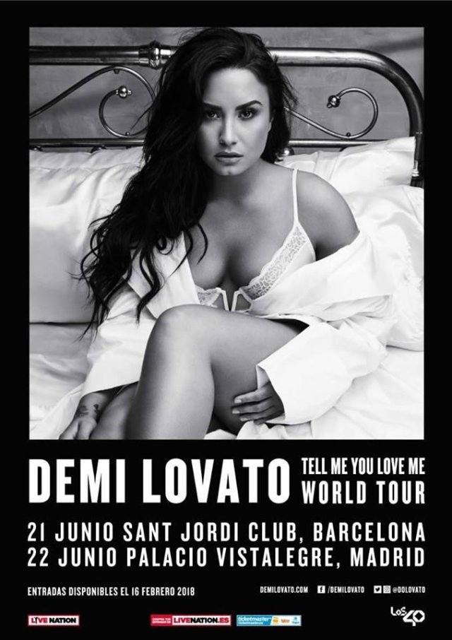 Demi Lovato anuncia conciertos en Madrid y Barcelona dentro de su gira europea