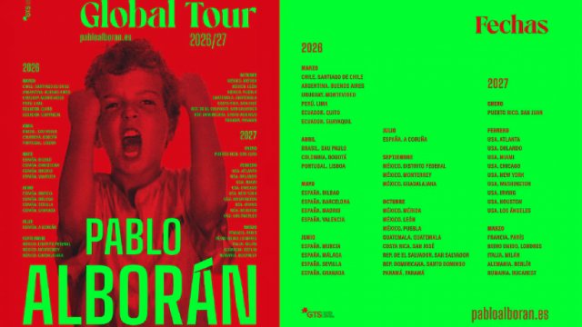Pablo Alborán anuncia su esperada gira mundial 2026/2027