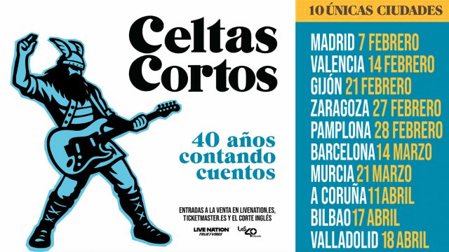 Celtas Cortos celebran "40 años contando cuentos" con una gira exclusiva por diez ciudades en 2026