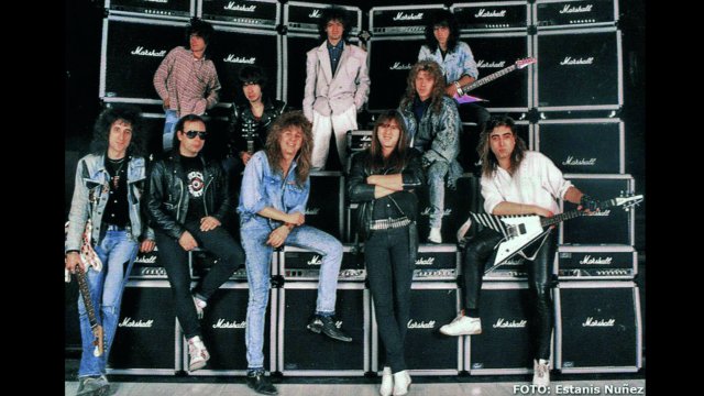 Una Foto para la Historia del Heavy Metal Español: Los 10 Mejores Guitarristas de 1988