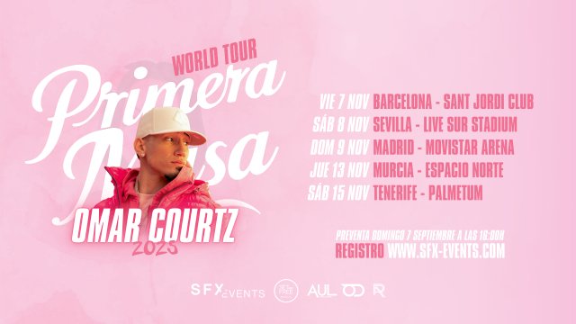 Omar Courtz Anuncia Gira en España para 2025