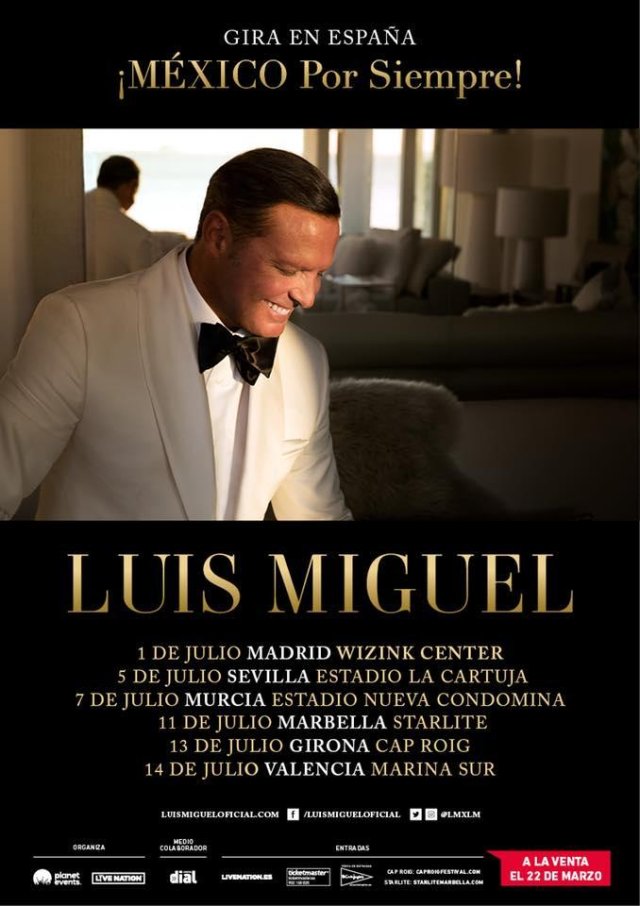 Luis Miguel presenta las fechas de su gira española ¡México por Siempre!