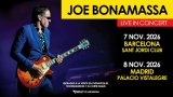 Joe Bonamassa Vuelve a España con Dos Conciertos en Noviembre de 2026