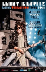 Lenny Kravitz actuara a principio de julio en Madrid y Barcelona