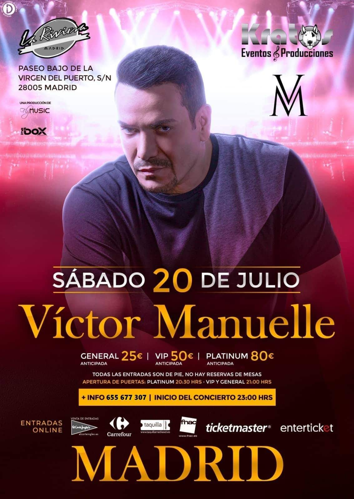 Concierto de Víctor Manuelle en Madrid