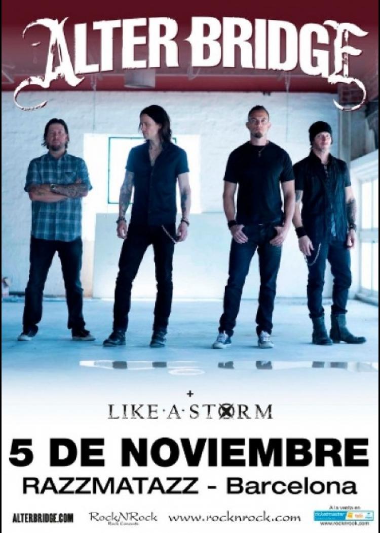 Concierto de Alter Bridge en Barcelona. Comprar Entradas. Concierto de Alter Bridge en Barcelona. Comprar Entradas.