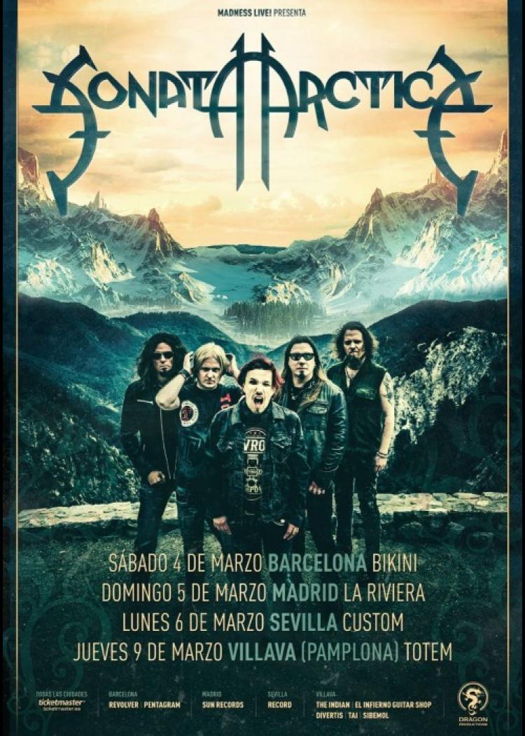 Concierto de Sonata Arctica en Madrid. Comprar Entradas.