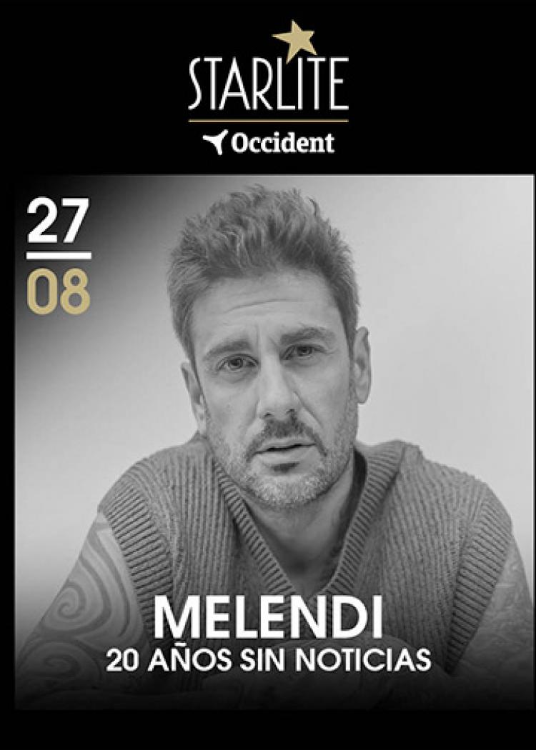 Cartel de Concierto de Melendi en Málaga