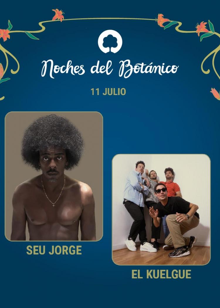 Cartel de Concierto de Seu Jorge + El Kuelgue en Madrid