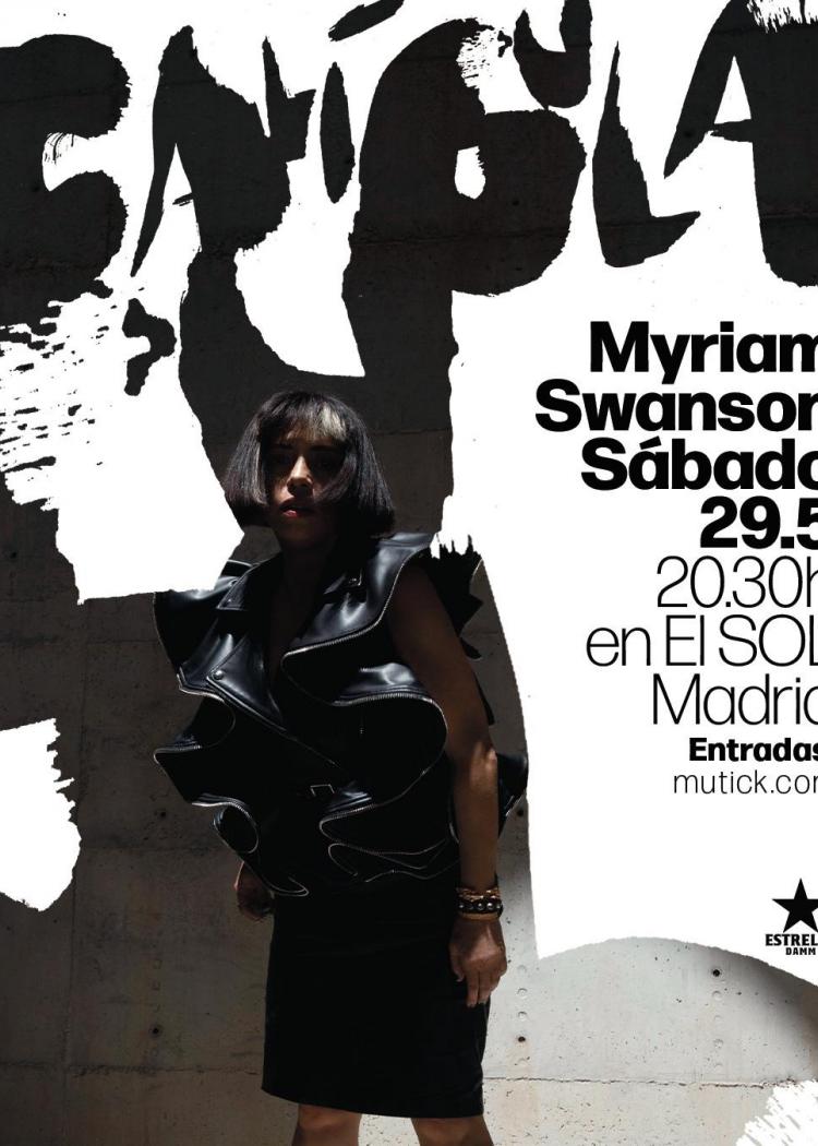 Cartel de Concierto de Myriam Swanson en Madrid