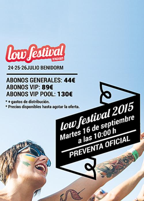 Cartel de Low Festival Benidorm 2015