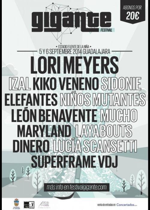 Cartel de Festival Gigante 2014