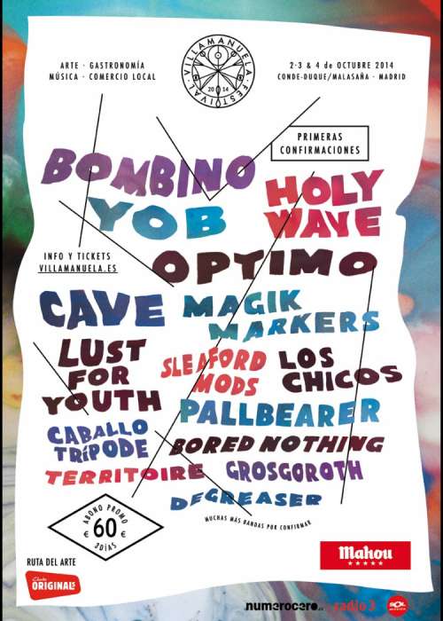 Cartel de VillaManuela Festival 2014 en Madrid
