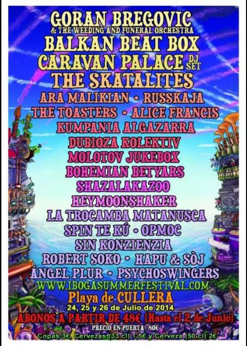 Cartel de Iboga Summer Festival 2014