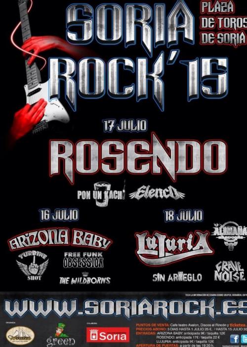 Cartel de Festival Soria Rock 2015