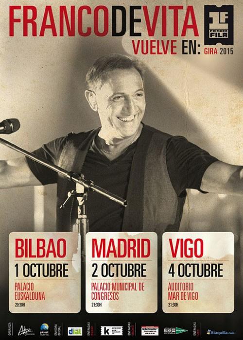 Concierto de Franco de Vita en Madrid. Comprar Entradas.