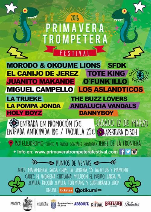 Cartel de Festival Primavera Trompetera 2016