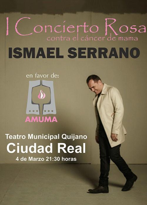 Cartel de Concierto de Ismael Serrano en Ciudad Real