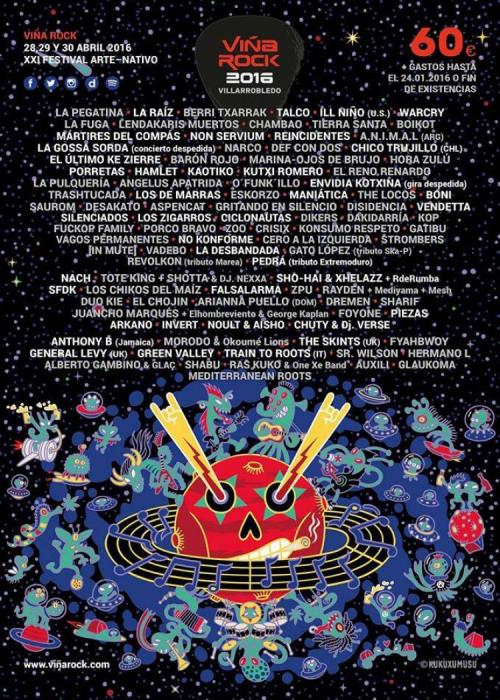 Cartel de Festival Viña Rock 2016