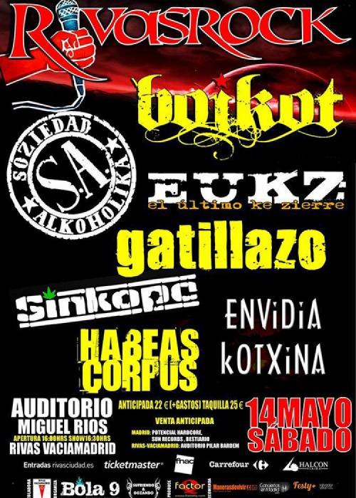 Cartel de Festival Rivas Rock 2016