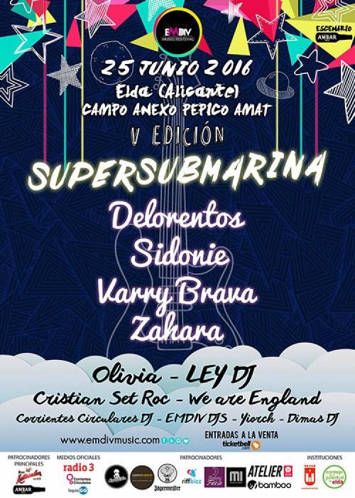 Cartel de EMDIV Music Festival 2016