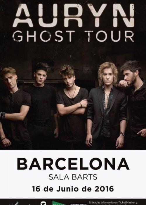 Cartel de Concierto de Auryn en Barcelona