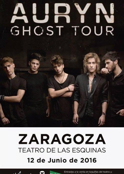 Cartel de Concierto de Auryn en Zaragoza