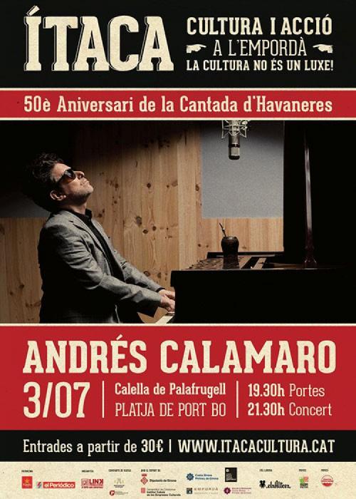Cartel de Concierto de Andrés Calamaro en Calella de Palafrugell