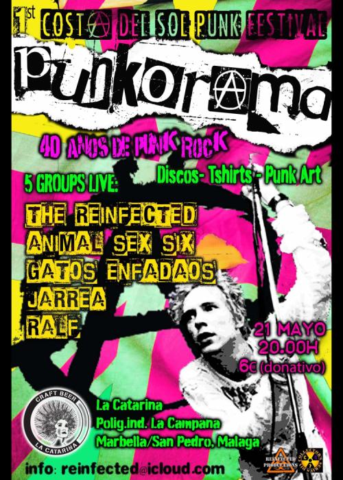 Cartel de 1º Festival Punk Rock de la Costa del Sol