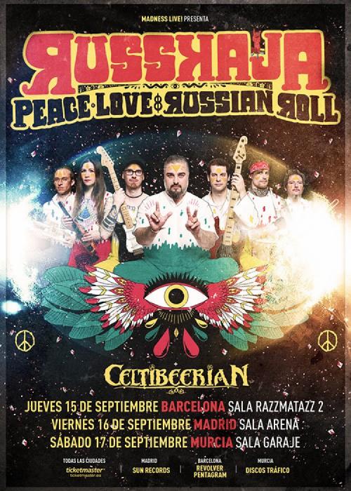 Cartel de Concierto de Russkaja en Madrid