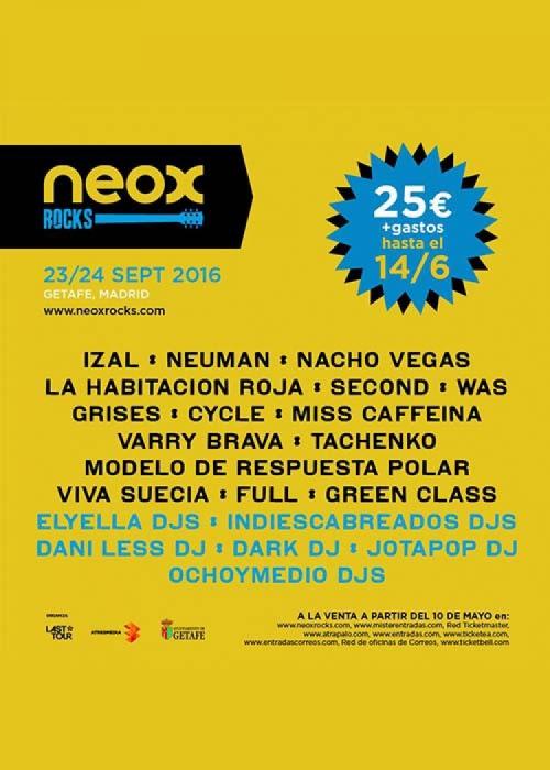 Cartel de Neox Rocks 2016