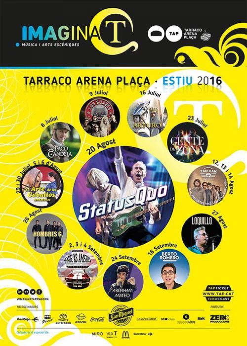 Cartel de Concierto de Hombres G en Tarragona