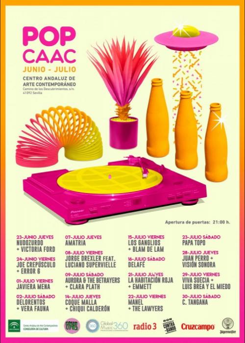 Cartel de Concierto de Coque Malla en Sevilla