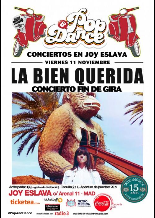 Cartel de Concierto de La Bien Querida en Madrid