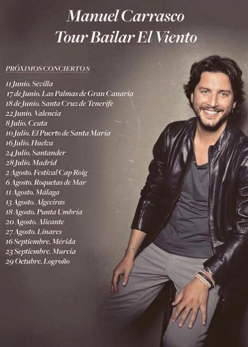 Cartel de Concierto de Manuel Carrasco en Linares