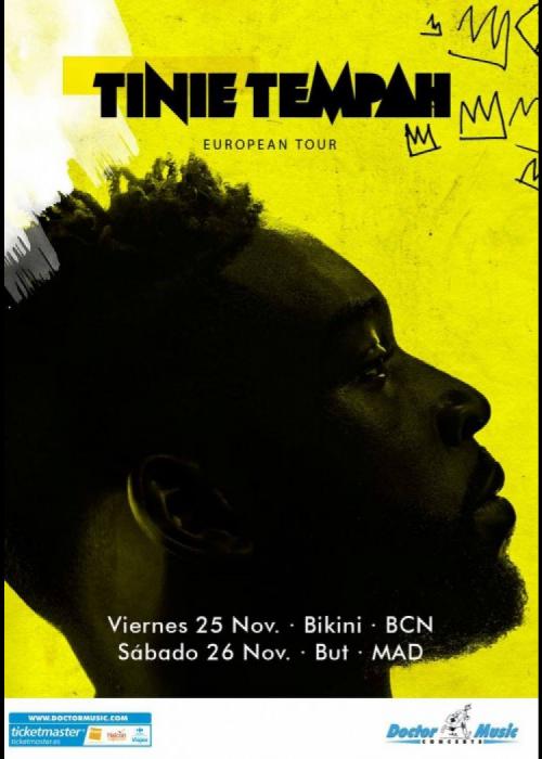 Cartel de Concierto de Tinie Tempah en Madrid