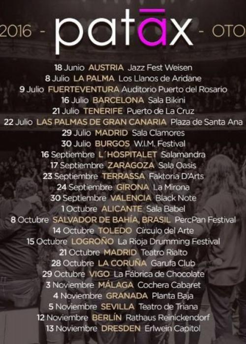 Cartel de Concierto de Patax en Vigo