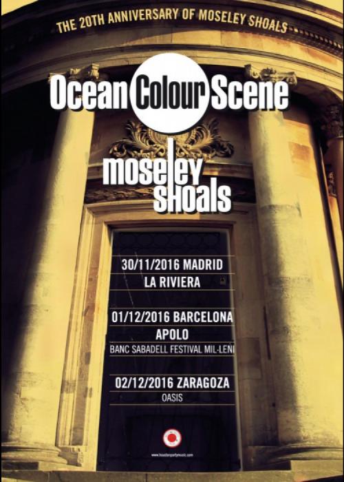 Cartel de Concierto de Ocean Colour Scene en Barcelona