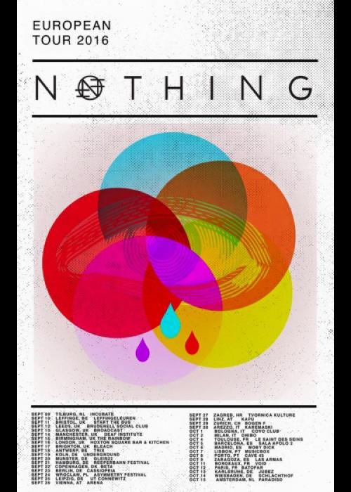 Cartel de Concierto de Nothing en Zaragoza