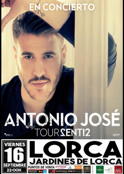 Cartel de Concierto de Antonio José en Lorca