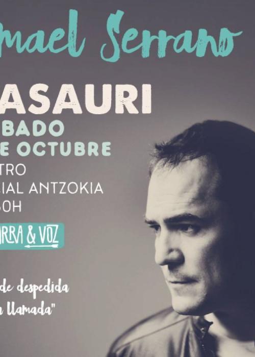 Cartel de Concierto de Ismael Serrano en Basauri