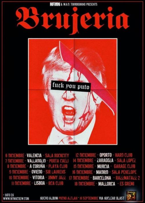 Cartel de Concierto de Brujeria en Palma