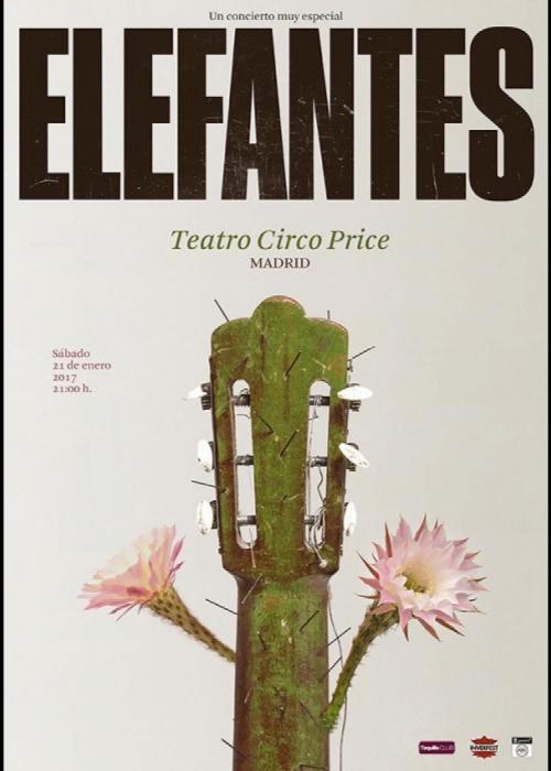 Cartel de Concierto de Elefantes en Madrid