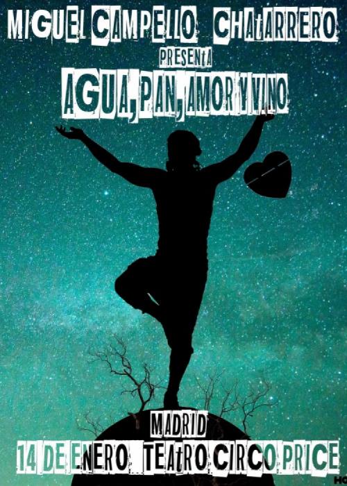 Cartel de Concierto de Miguel Campello en Madrid