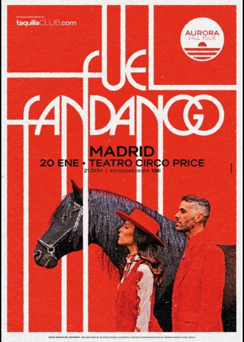 Cartel de Concierto de Fuel Fandango en Madrid