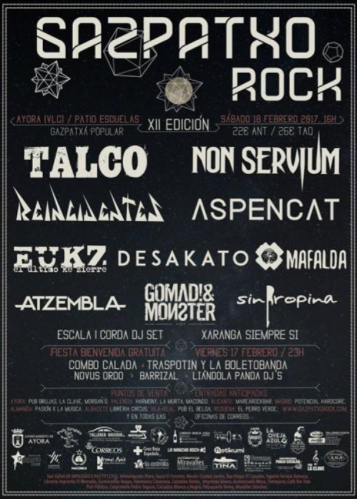 Cartel de Gazpatxo Rock 2017