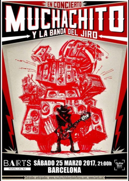 Cartel de Concierto de Muchachito en Barcelona