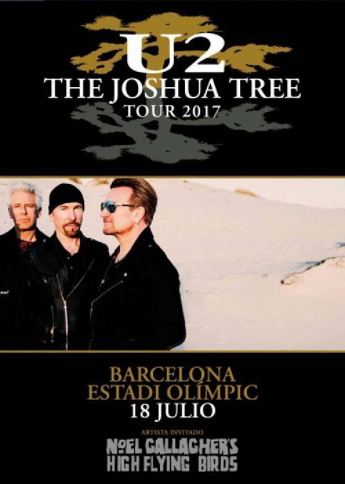 Cartel de Concierto de U2 en Barcelona