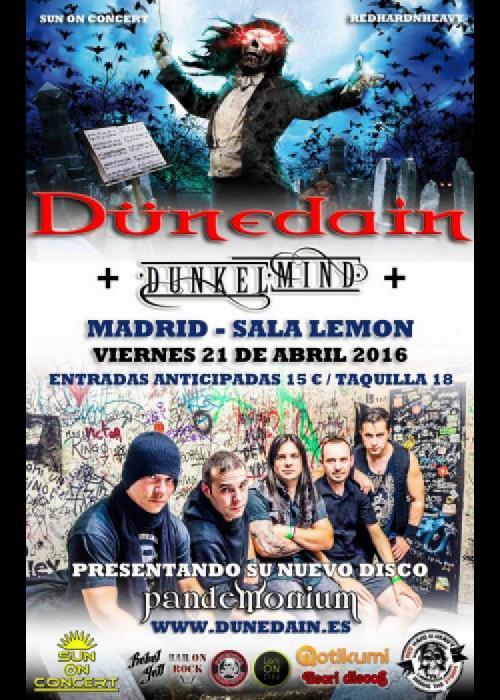 Cartel de Concierto de Dünedain en Madrid